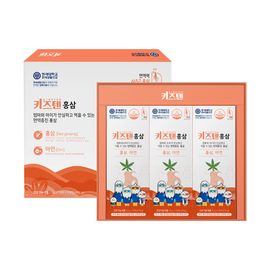 KIDSTEN Kids Korean Red Ginseng Chewable Jelly Stick, 30 Sticks – 6-Year-Old Red Ginseng with Zinc, Immune & Growth Support for Children, Mixed Berry Flavor _ Made in KOREA